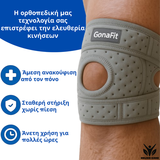 Νάρθηκας γονάτου GonaFit – άμεση ανακούφιση από τον πόνο και πλήρης υποστήριξη της κίνησης